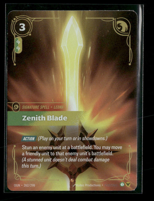 Zenith Blade #262/298 Foil Epic - Riftbound Origins
