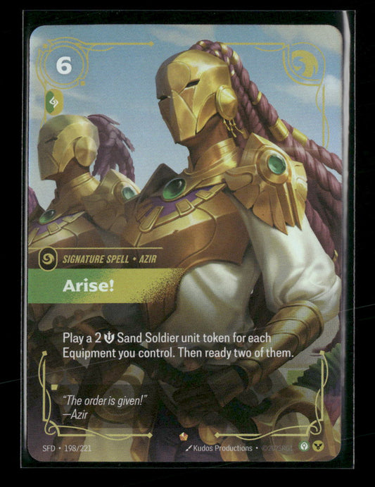 Arise! #198/221 Foil Epic - Riftbound Spiritforged
