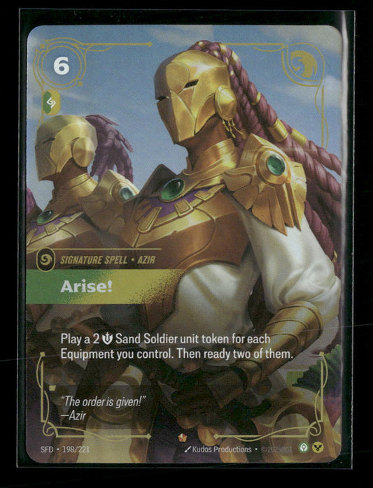 Arise! #198/221 Foil Epic - Riftbound Spiritforged