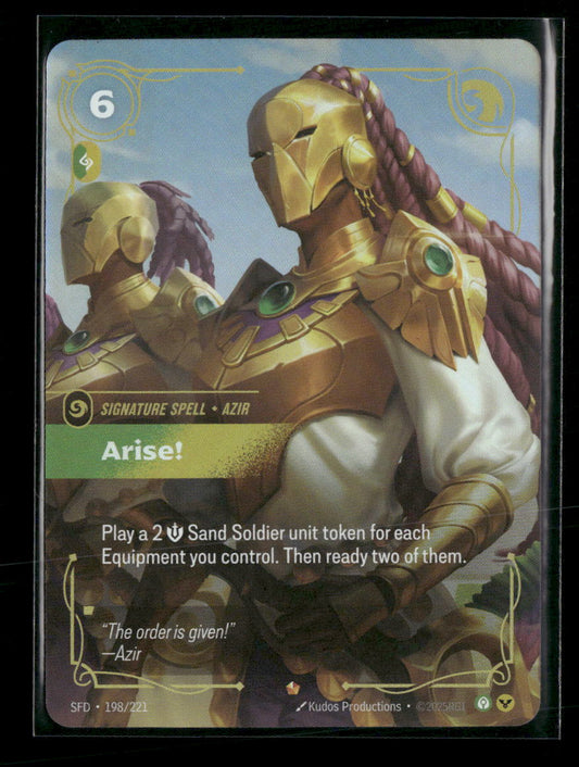 Arise! #198/221 Foil Epic - Riftbound Spiritforged