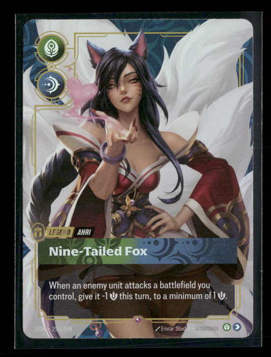 Ahri - Nine-Tailed Fox #255/298 Foil Rare - Riftbound Origins
