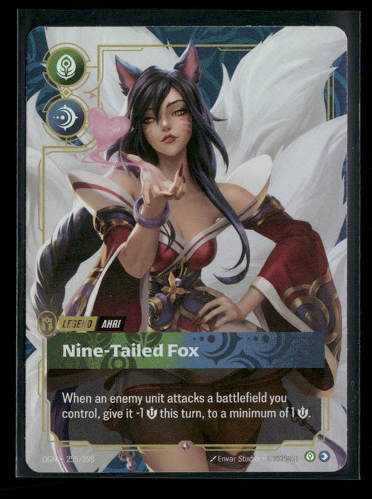 Ahri - Nine-Tailed Fox #255/298 Foil Rare - Riftbound Origins