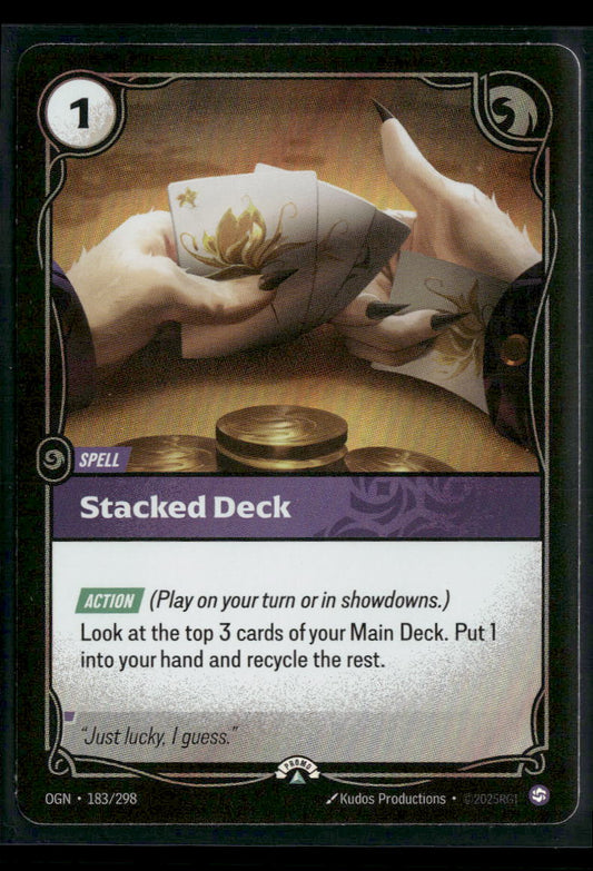 Stacked Deck #183/298 Foil - Riftbound Organized Play Promotional Cards