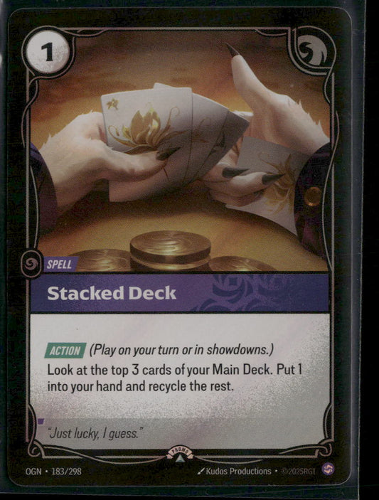 Stacked Deck #183/298 Foil - Riftbound Organized Play Promotional Cards