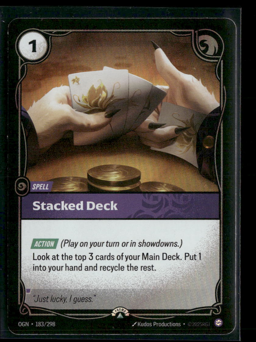 Stacked Deck #183/298 Foil - Riftbound Organized Play Promotional Cards