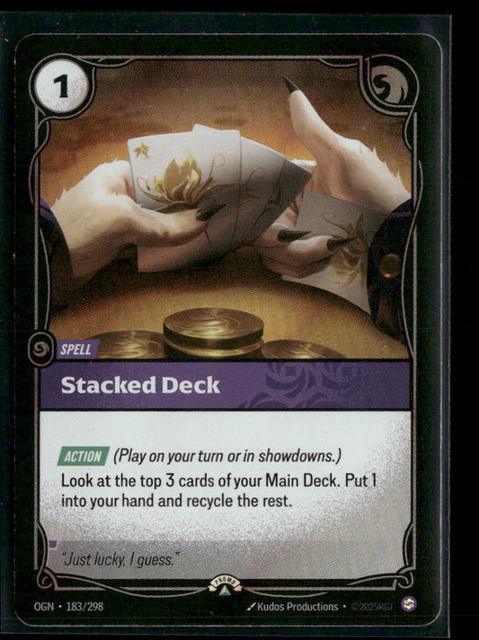 Stacked Deck #183/298 Foil - Riftbound Organized Play Promotional Cards