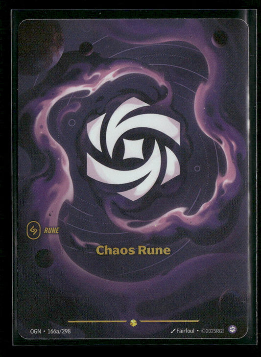 Chaos Rune (Alternate Art) #166a/298 Foil Showcase - Riftbound Origins