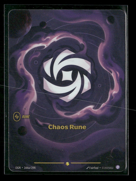 Chaos Rune (Alternate Art) #166a/298 Foil Showcase - Riftbound Origins