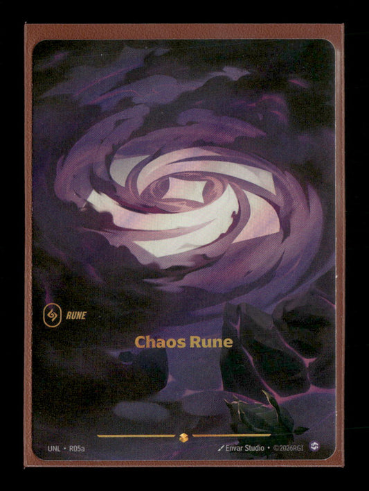 Chaos Rune #R05a Foil Showcase - Riftbound Unleashed