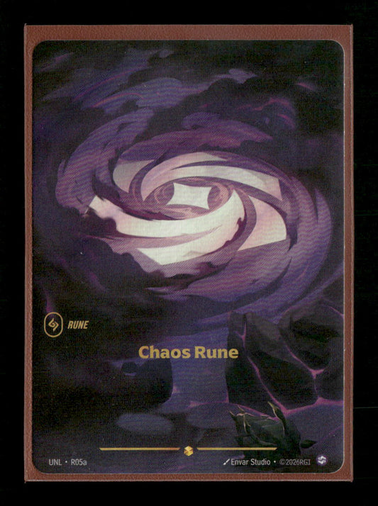 Chaos Rune #R05a Foil Showcase - Riftbound Unleashed