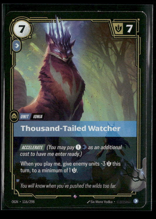 Thousand-Tailed Watcher #116/298 Foil Rare - Riftbound Origins