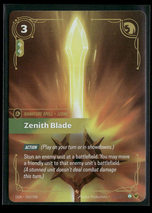 Zenith Blade #262/298 Foil Epic - Riftbound Origins