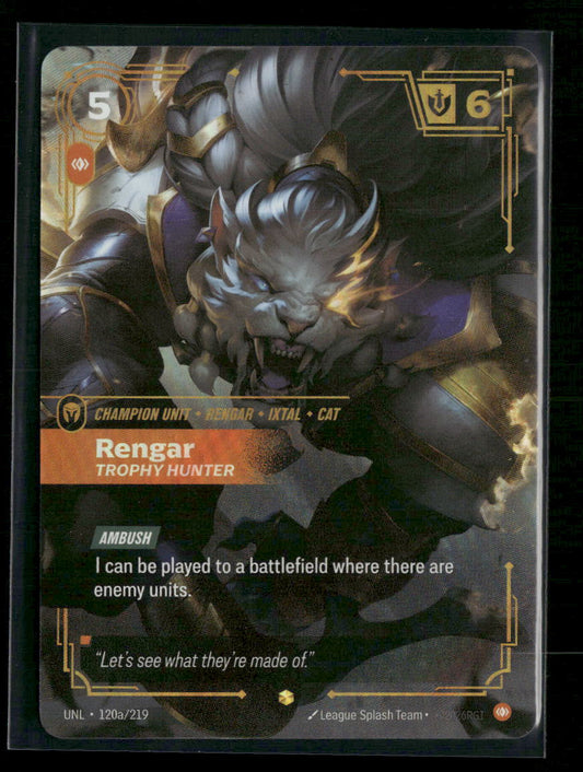 Rengar - Trophy Hunter (Alternate Art) #120a/219 Foil - Riftbound