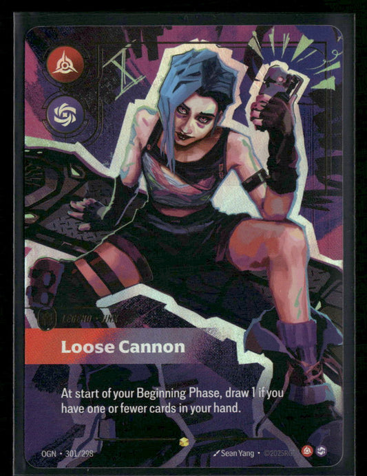 Jinx - Loose Cannon (Overnumbered) #301/298 Foil Showcase - Riftbound Origins