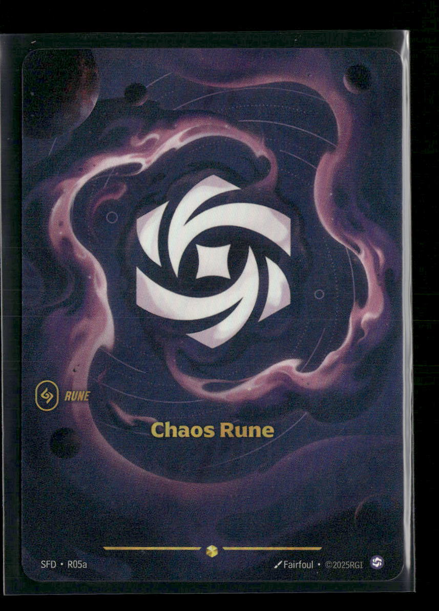Chaos Rune #R05b Foil Showcase - Riftbound Spiritforged