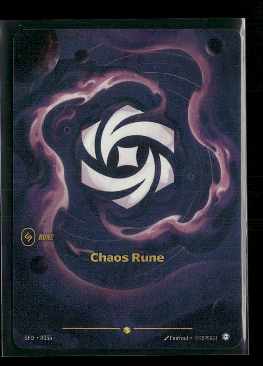 Chaos Rune #R05b Foil Showcase - Riftbound Spiritforged