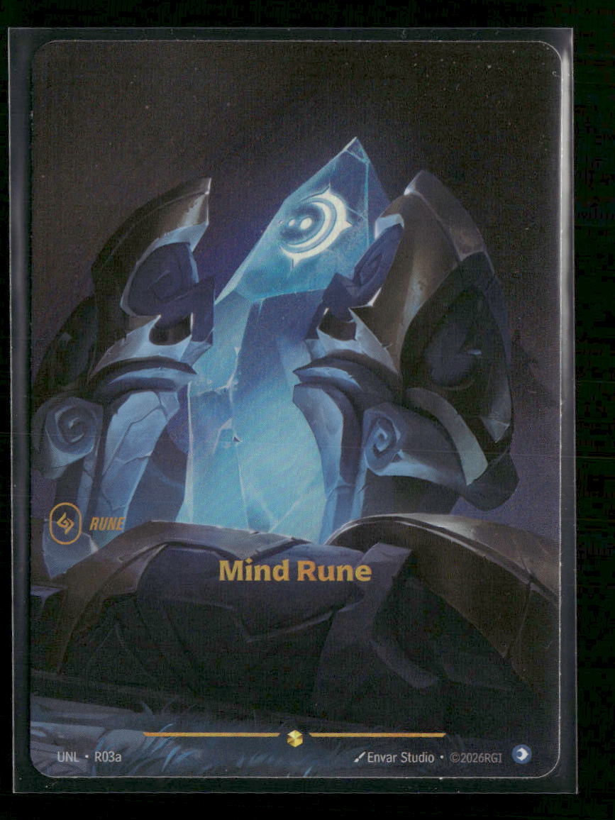 Mind Rune #R03a Foil Showcase - Riftbound Unleashed
