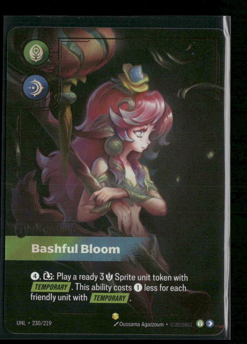 Bashful Bloom (Overnumbered) #230/219 Foil Showcase - Riftbound Unleashed