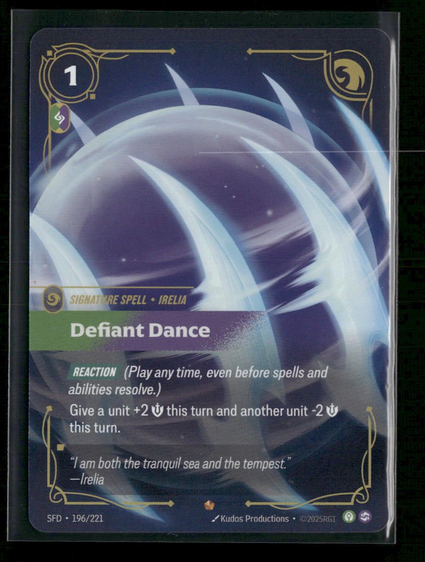 Defiant Dance #196/221 Foil Epic - Riftbound Spiritforged