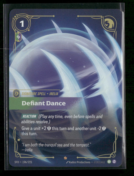Defiant Dance #196/221 Foil Epic - Riftbound Spiritforged
