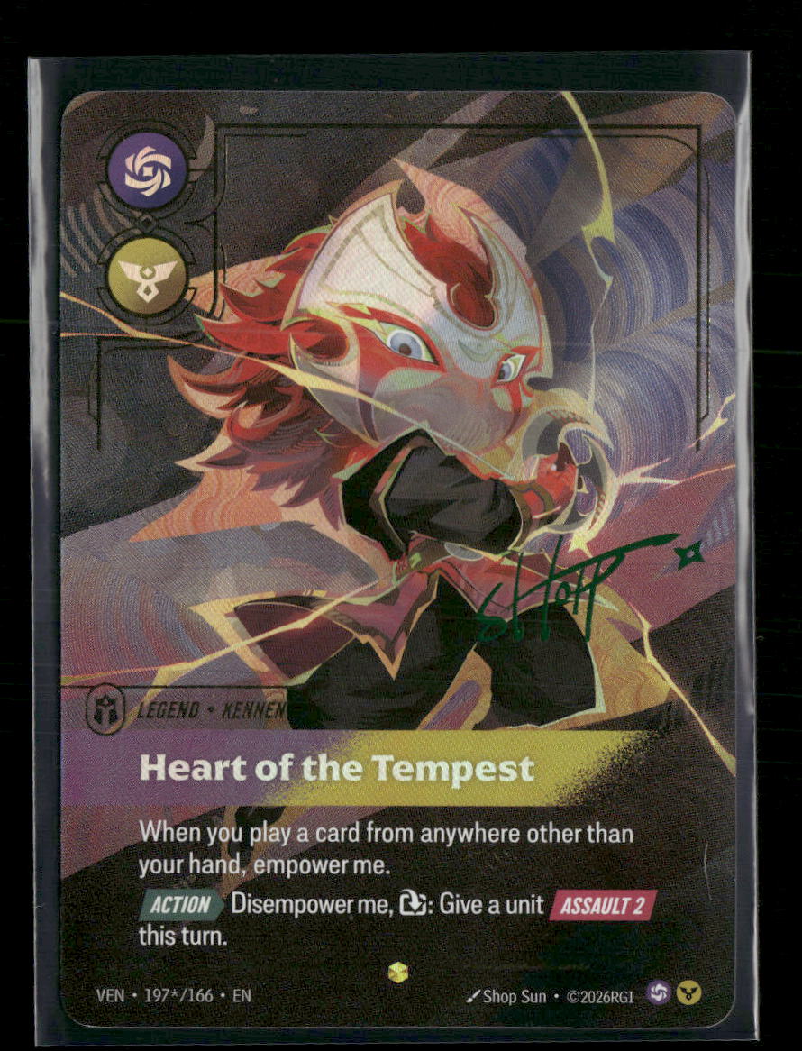 Kennen - Heart of the Tempest (Signature) #197*/166 Foil - Riftbound Vendetta