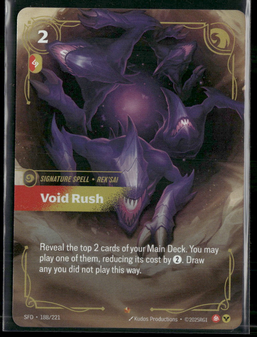 Void Rush #188/221 Rare - Riftbound Spiritforged