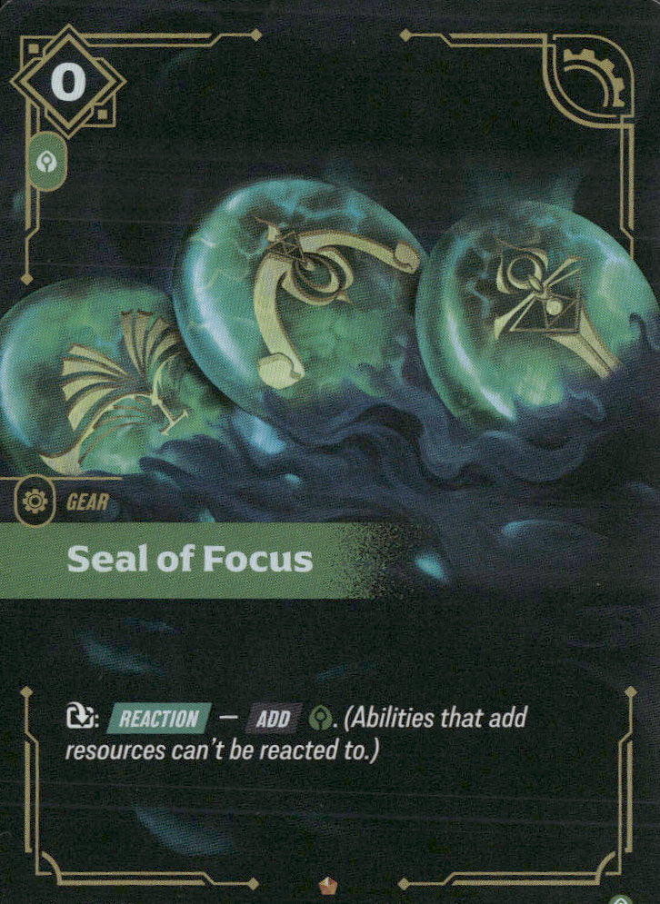 Seal of Focus #218/298 - Riftbound Origins