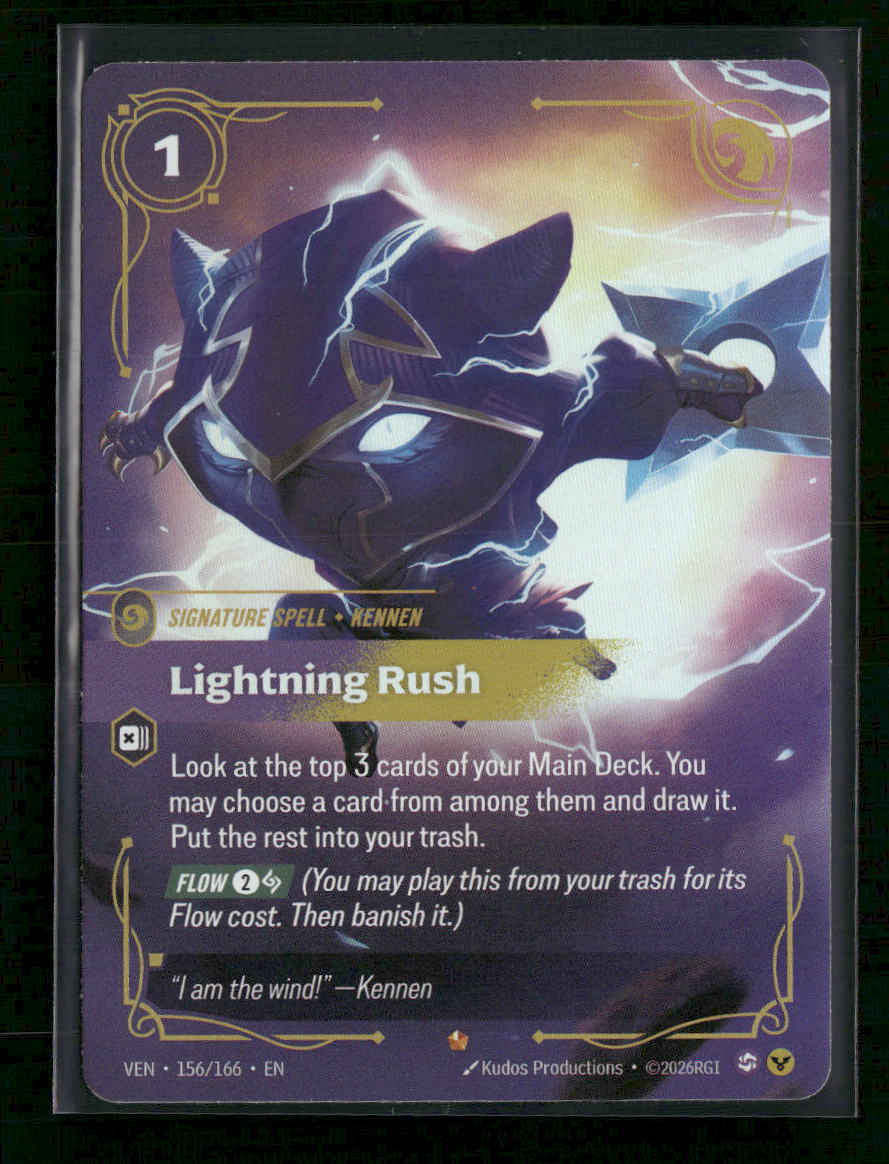 Lightning Rush #156/166 Foil Epic - Riftbound Vendetta