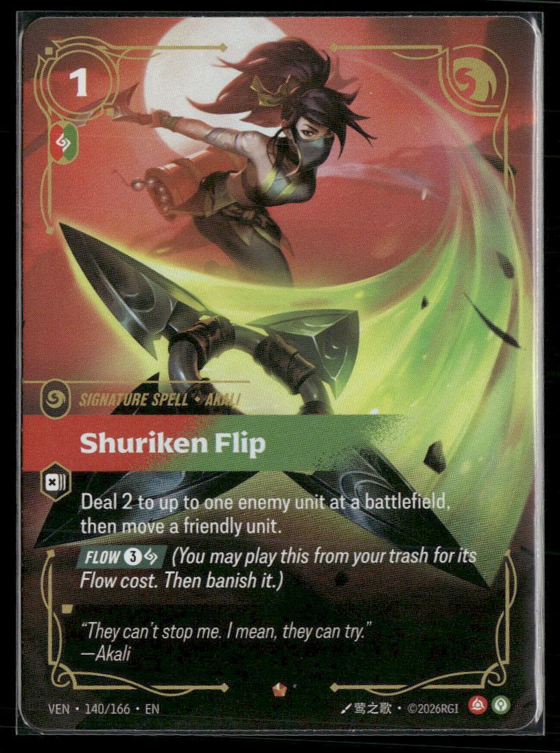 Shuriken Flip #140/166 Rare - Riftbound