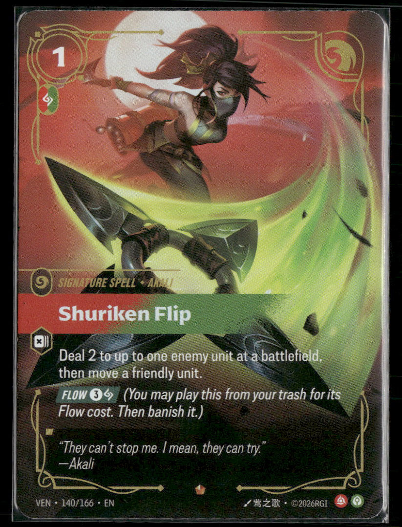 Shuriken Flip #140/166 Rare - Riftbound
