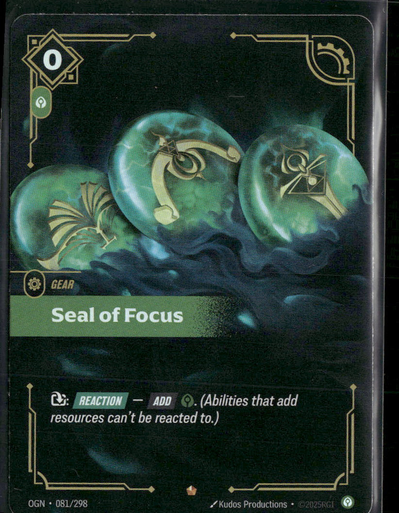 Seal of Focus #81/298 - Riftbound Origins