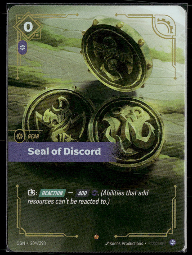 Seal of Discord #204/298 - Riftbound Origins