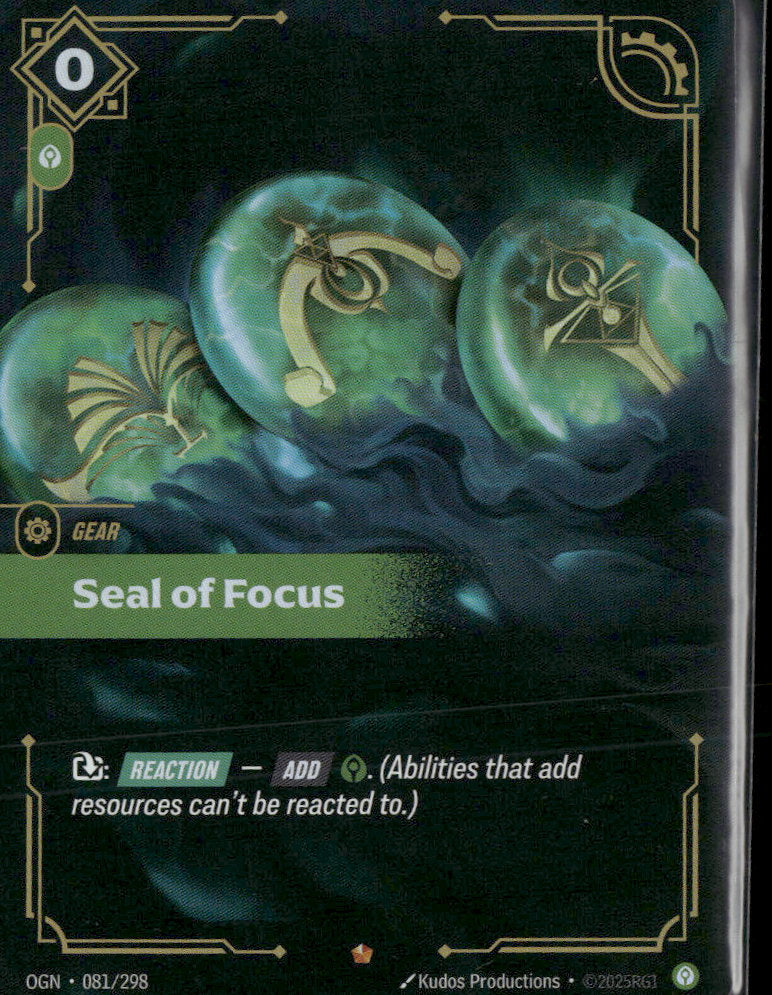 Seal of Focus #81/298 - Riftbound Origins