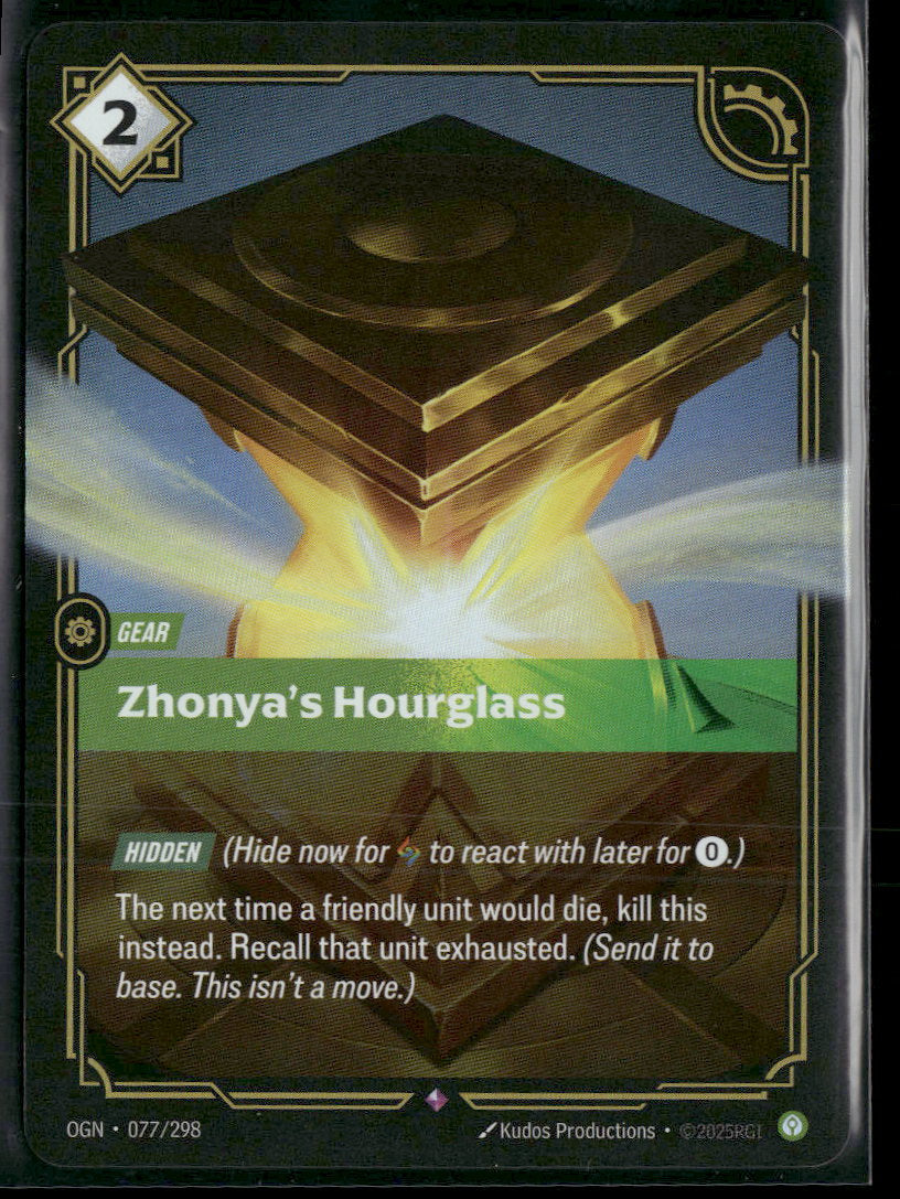 Zhonya's Hourglass #77/298 - Riftbound Origins