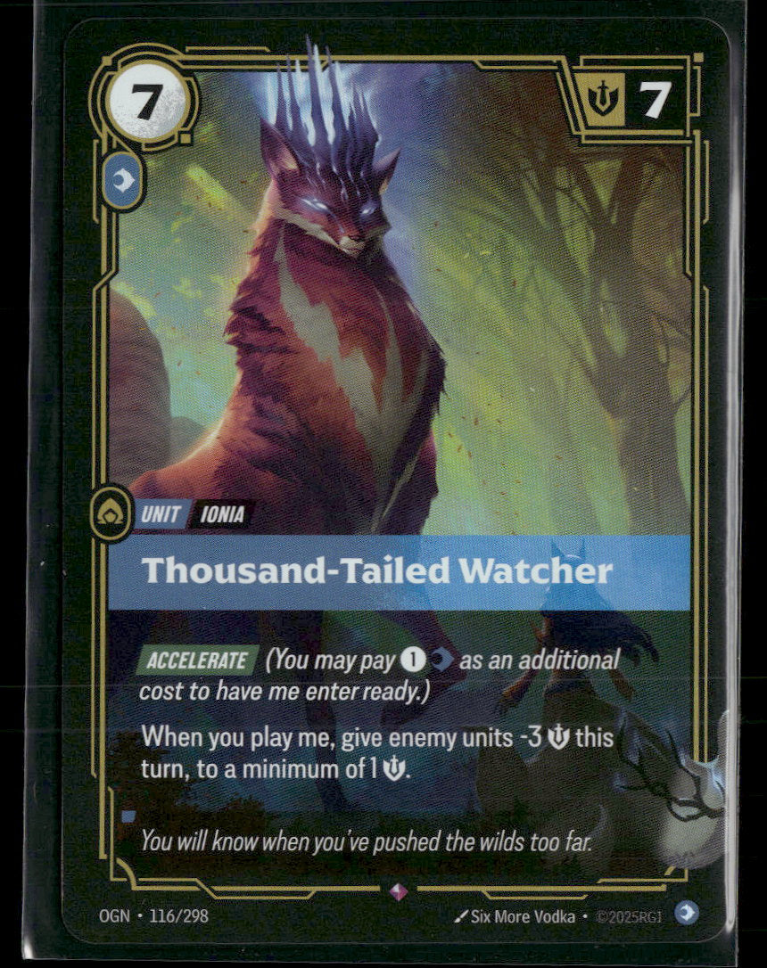 Thousand-Tailed Watcher #116/298 Rare - Riftbound Origins
