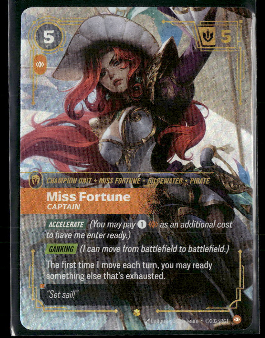 Miss Fortune, Captain (Alternate Art) #162a/298 Showcase - Riftbound Origins