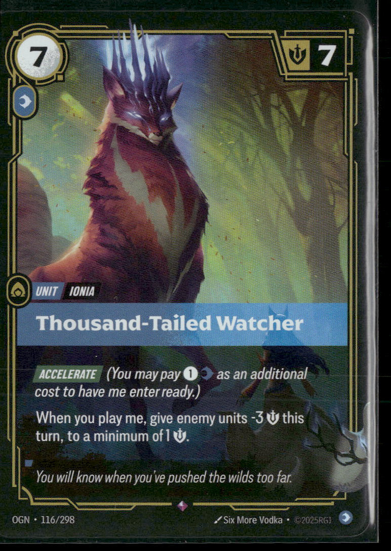 Thousand-Tailed Watcher #116/298 Rare - Riftbound Origins