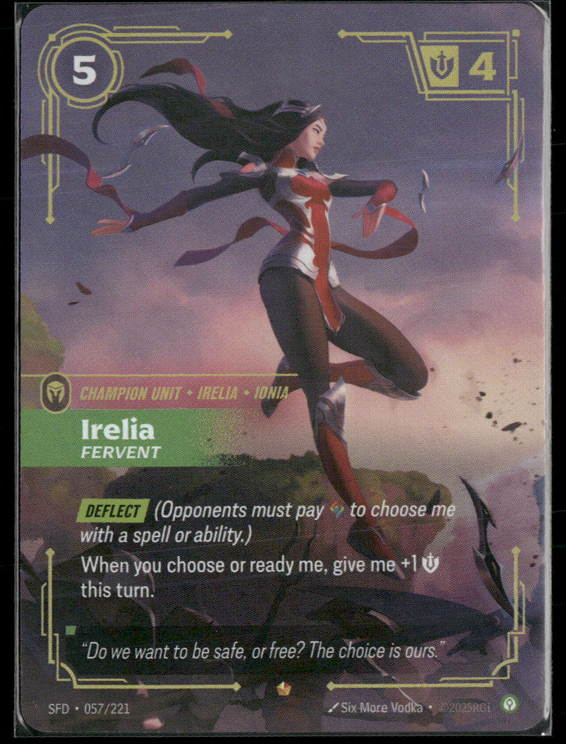 Irelia #57/221 Legendary - Riftbound Spiritforged