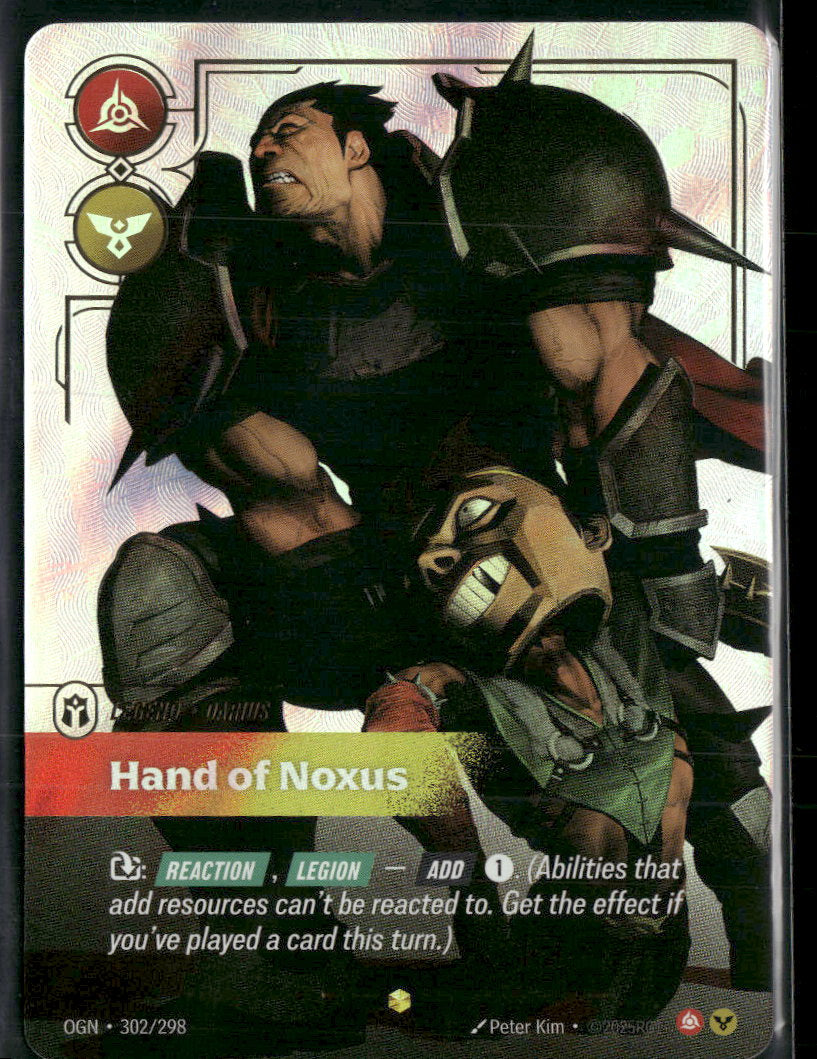 Hand of Noxus #302/298 Legendary - Riftbound Origins