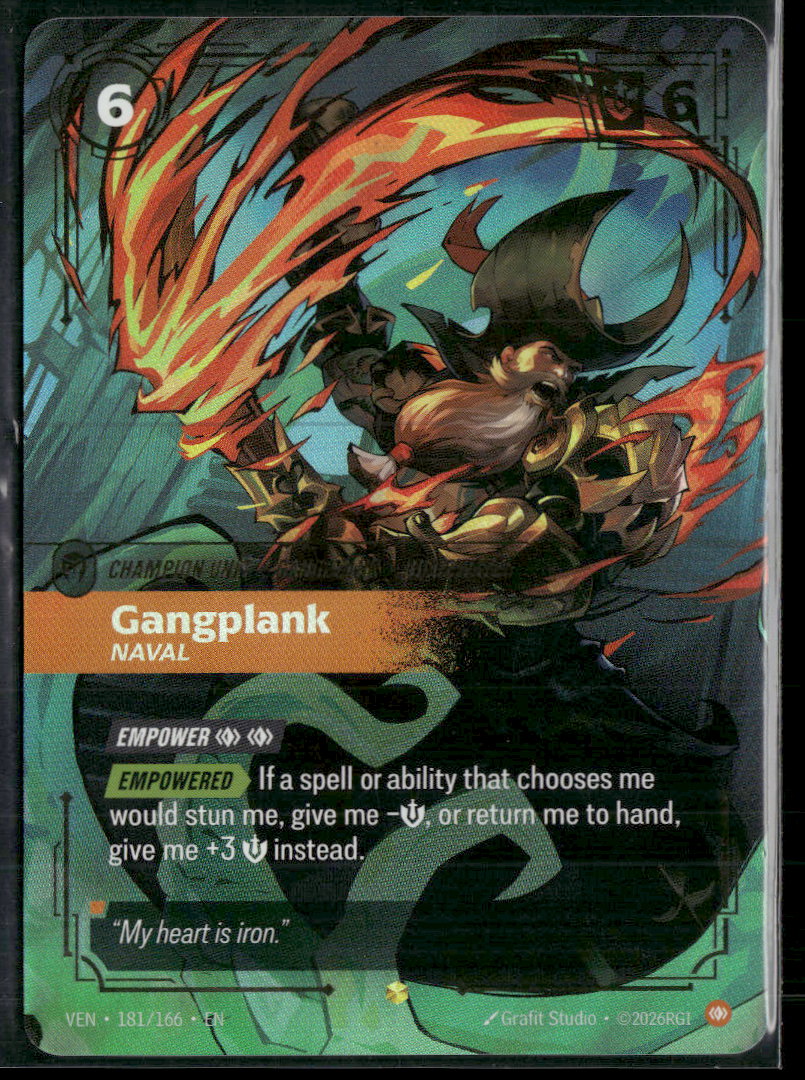 Gangplank #181/166 Legendary - Riftbound