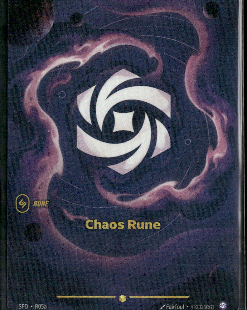 Chaos Rune #r05a Rare - Riftbound Spiritforged