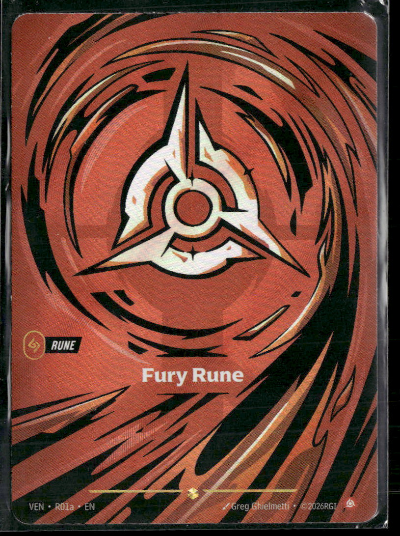 Fury Rune (R01a) #R01a Showcase - Riftbound Vendetta
