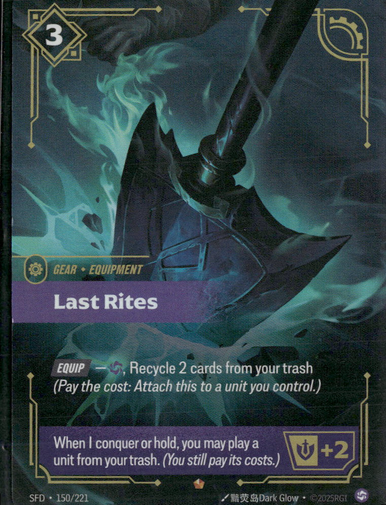 Last Rites #150/221 Rare - Riftbound Spiritforged