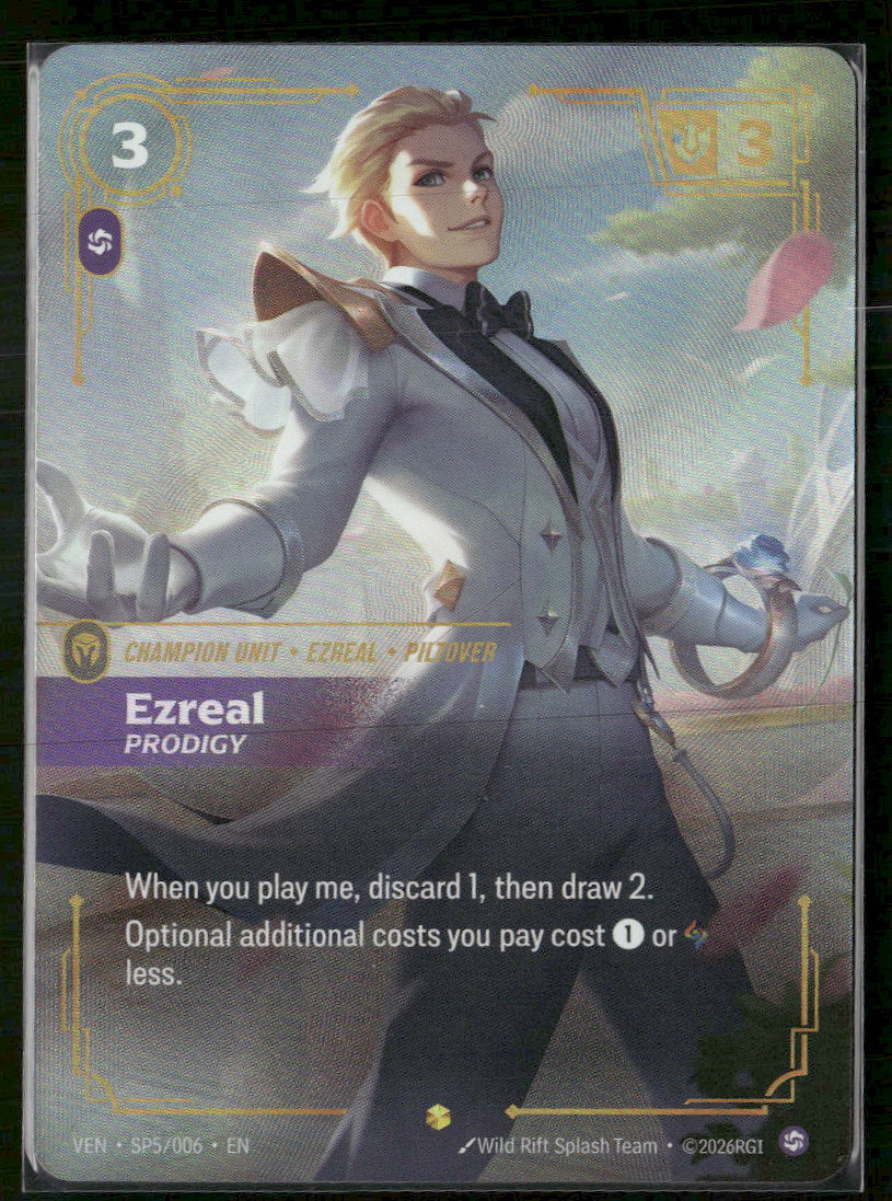 Ezreal, Prodigy #5/6 Legendary - Riftbound