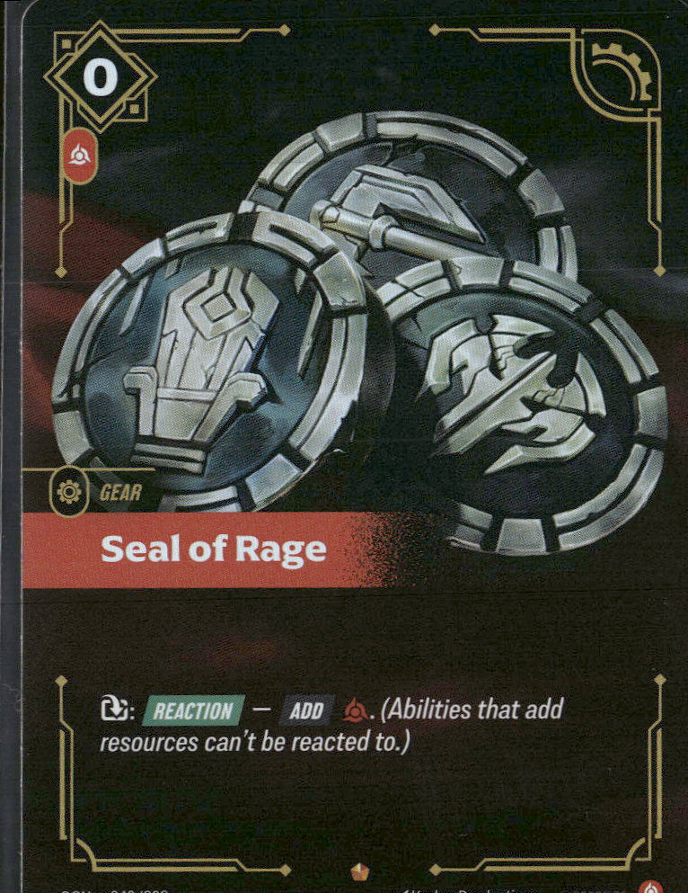 Seal of Rage #242/298 - Riftbound Origins