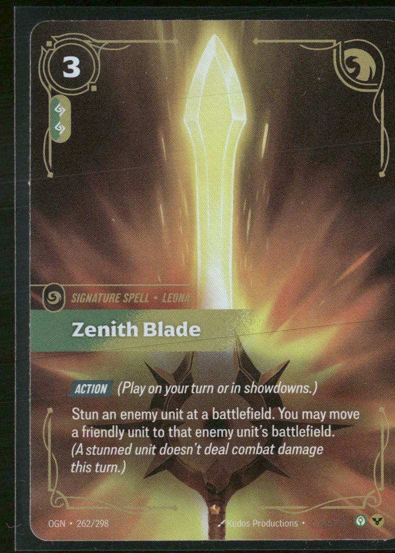 Zenith Blade #262/298 - Riftbound Origins