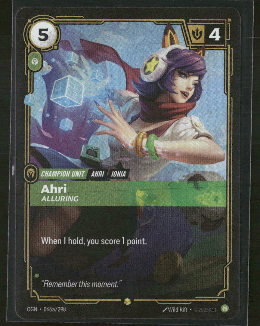 Ahri #066a/298 Legendary - Riftbound Origins