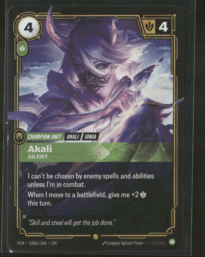 Akali #038a/166 Rare - Riftbound