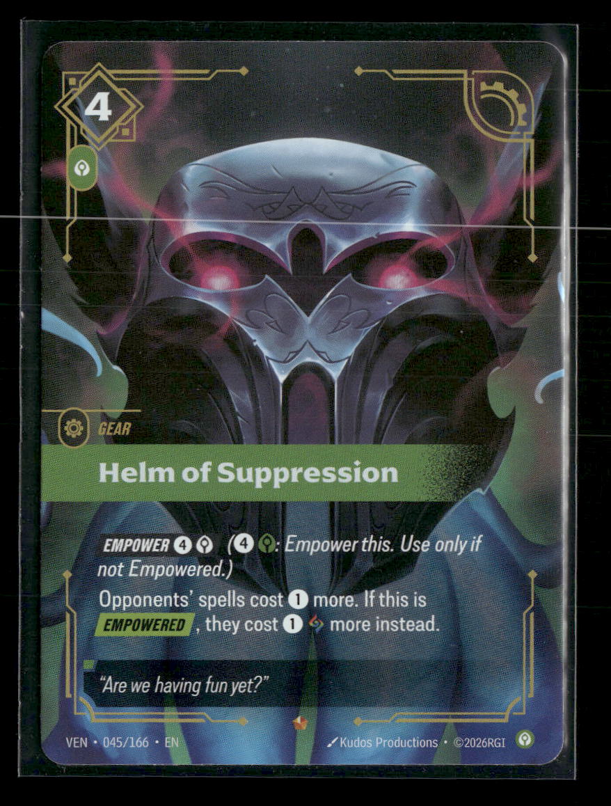 Helm of Suppression #45/166 Rare - Riftbound