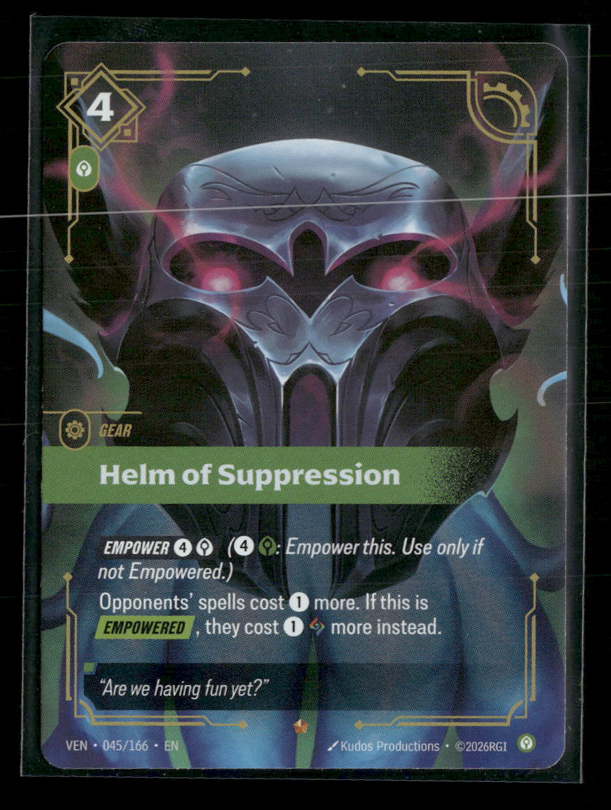 Helm of Suppression #45/166 Rare - Riftbound